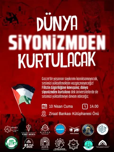 İstanbul'da Filistin İçin Basın Açıklaması: Genç Yeryüzü Doktorları Sahne Alıyor