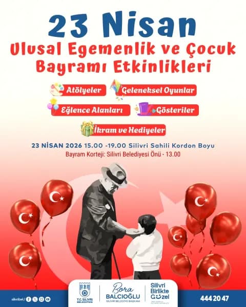 Silivri'de 23 Nisan Coşkusu Sahile Taşınıyor: Ücretsiz Çocuk Şenliği