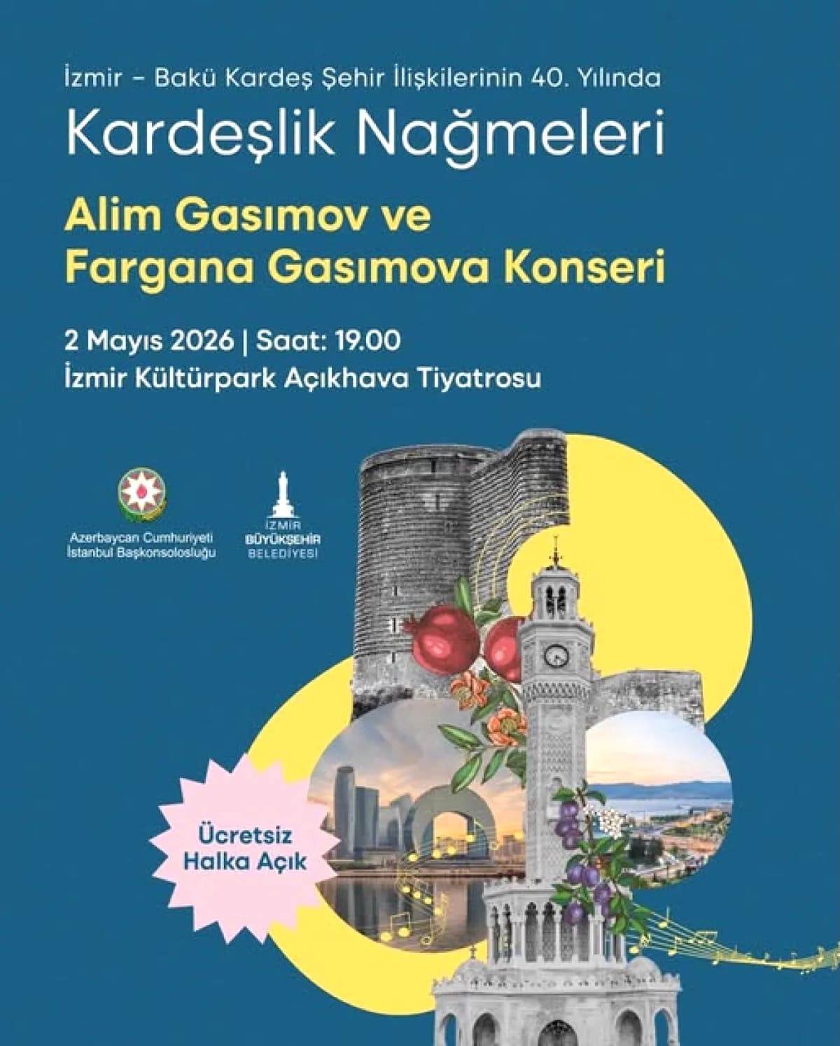 İzmir'de Azerbaycan Muğam Rüzgarı: Kardeşlik Nağmeleri Konseri