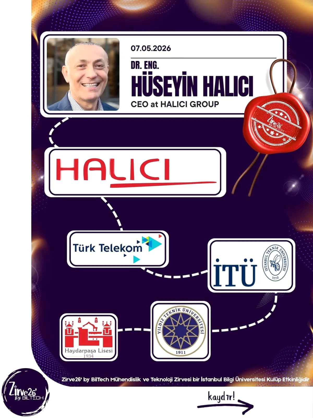 Bilgi Üniversitesi'nde Teknoloji Zirvesi: Dr. Hüseyin Halıcı Konuşuyor
