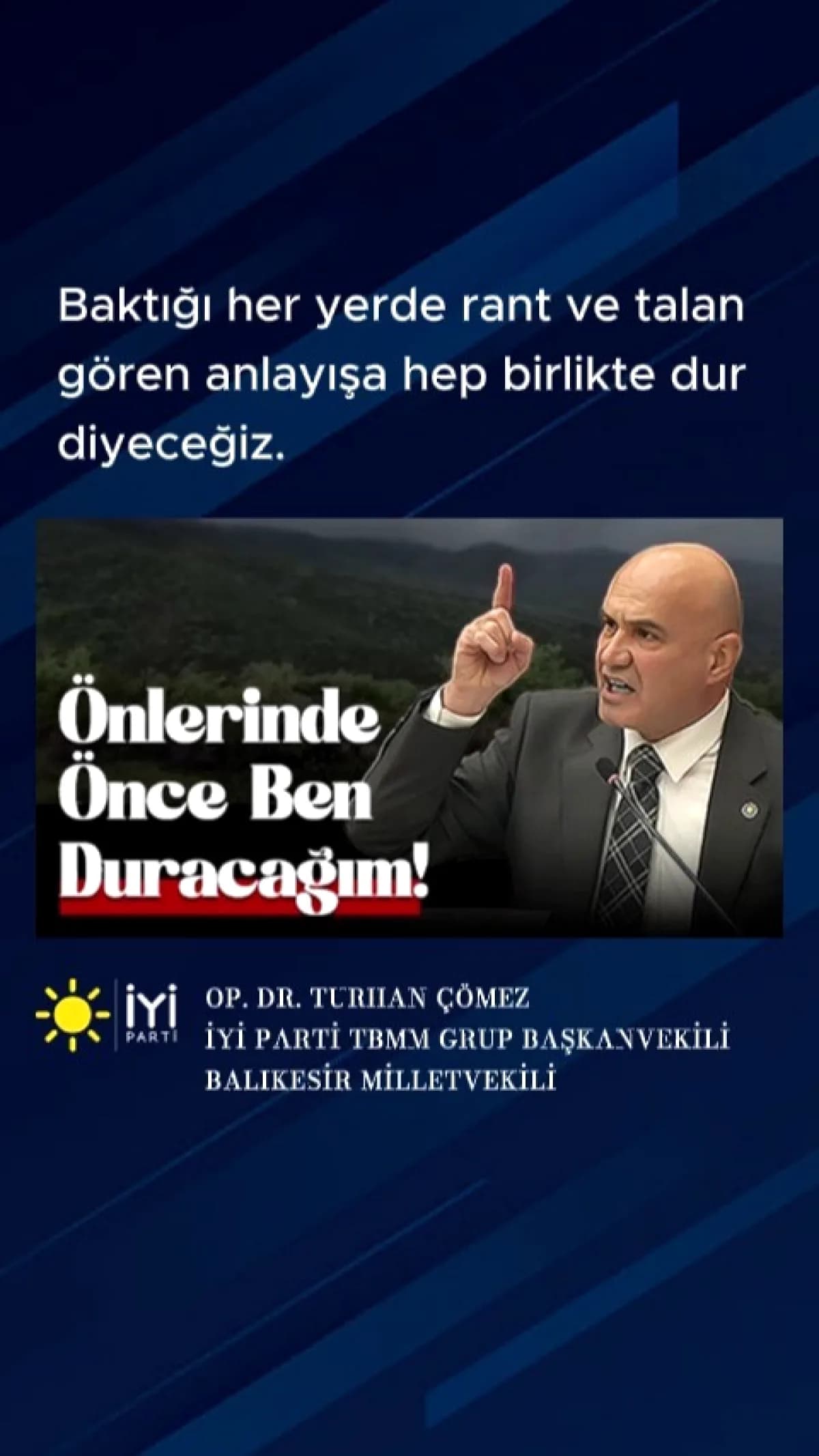 İYİ Partili Çömez: "Bandırma SahilYenice'de Rant ve Talana Dur Diyeceğiz"