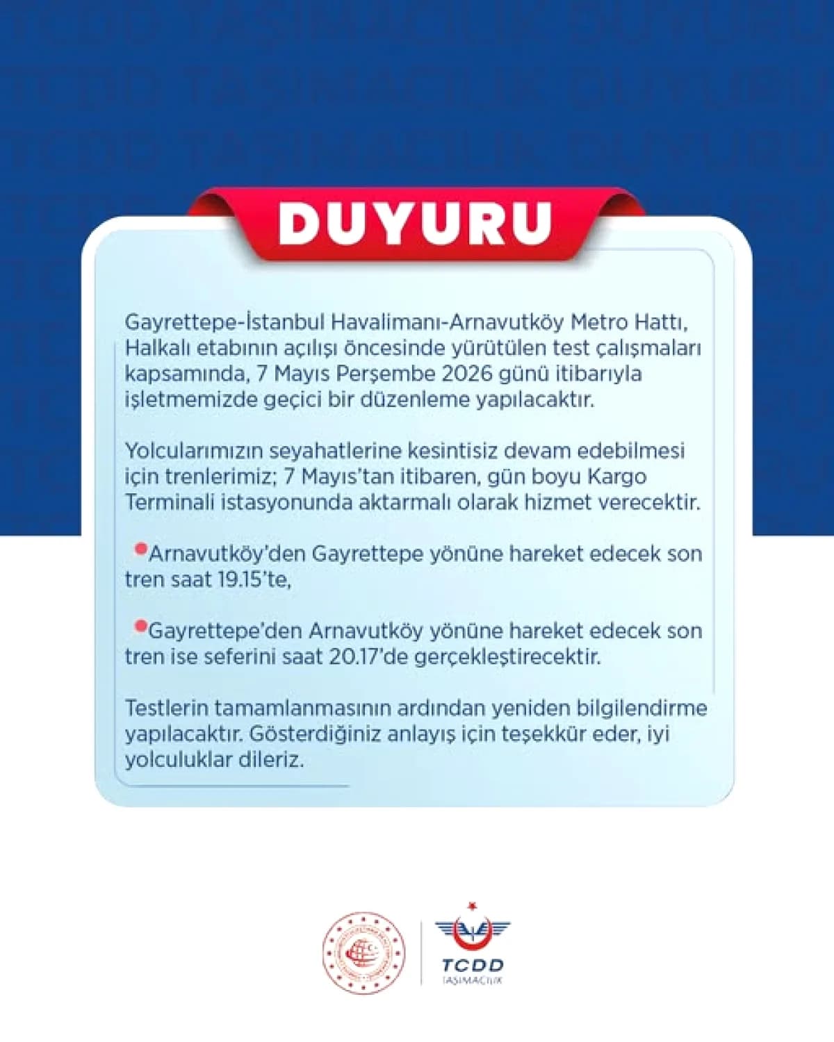 İstanbul M11 Metro'da Kritik Test: Yarın Aktarmalı Sefer Düzenine Geçiliyor İstanbul M11 Metro'da Kritik Test: Yarın Aktarmalı Sefer Düzenine Geçiliyor