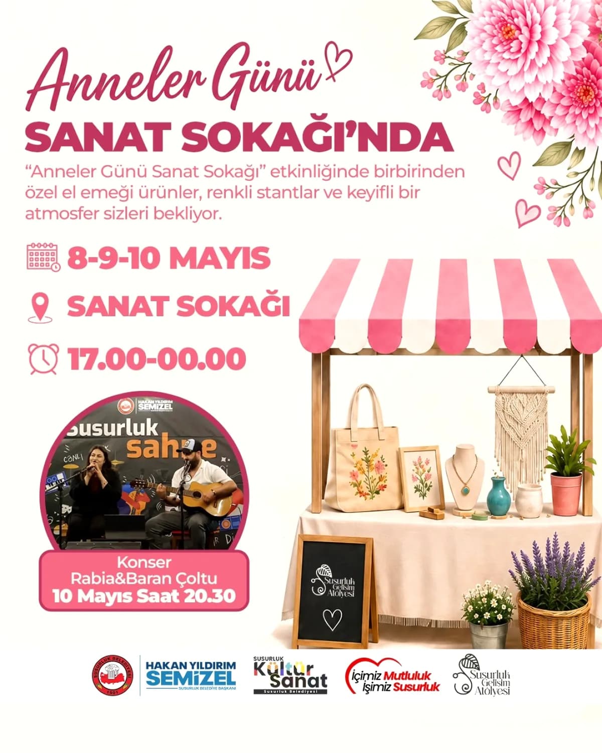 Susurluk'ta Anneler Günü Coşkusu: Sanat Sokağı'nda 3 Günlük Şölen Susurluk'ta Anneler Günü Coşkusu: Sanat Sokağı'nda 3 Günlük Şölen