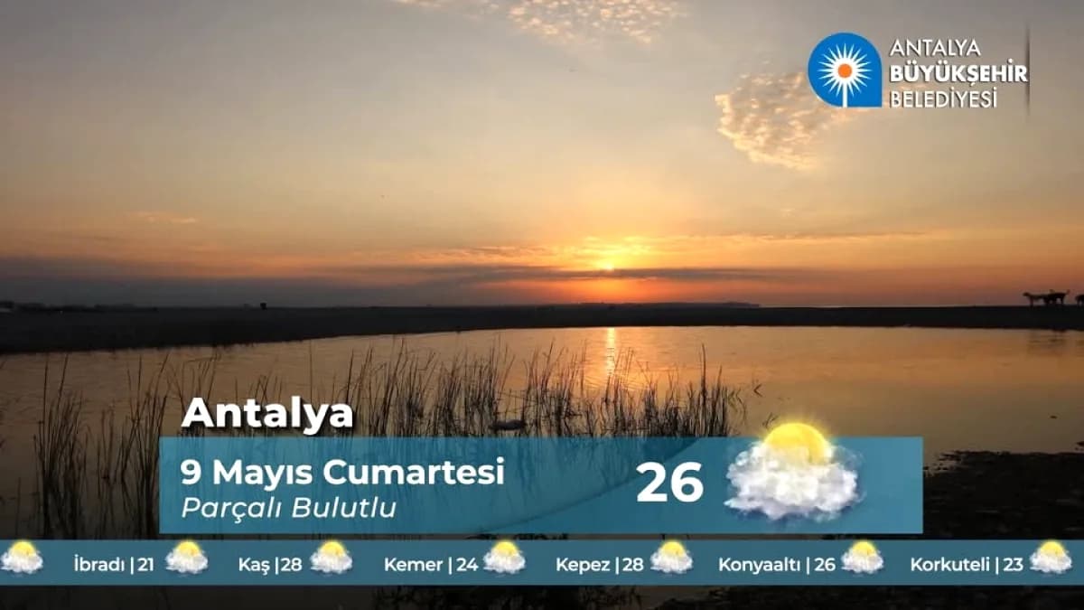 Antalya'da Hava 26 Derece: Cumartesi İçin İdeal Bahar Havası Antalya'da Hava 26 Derece: Cumartesi İçin İdeal Bahar Havası