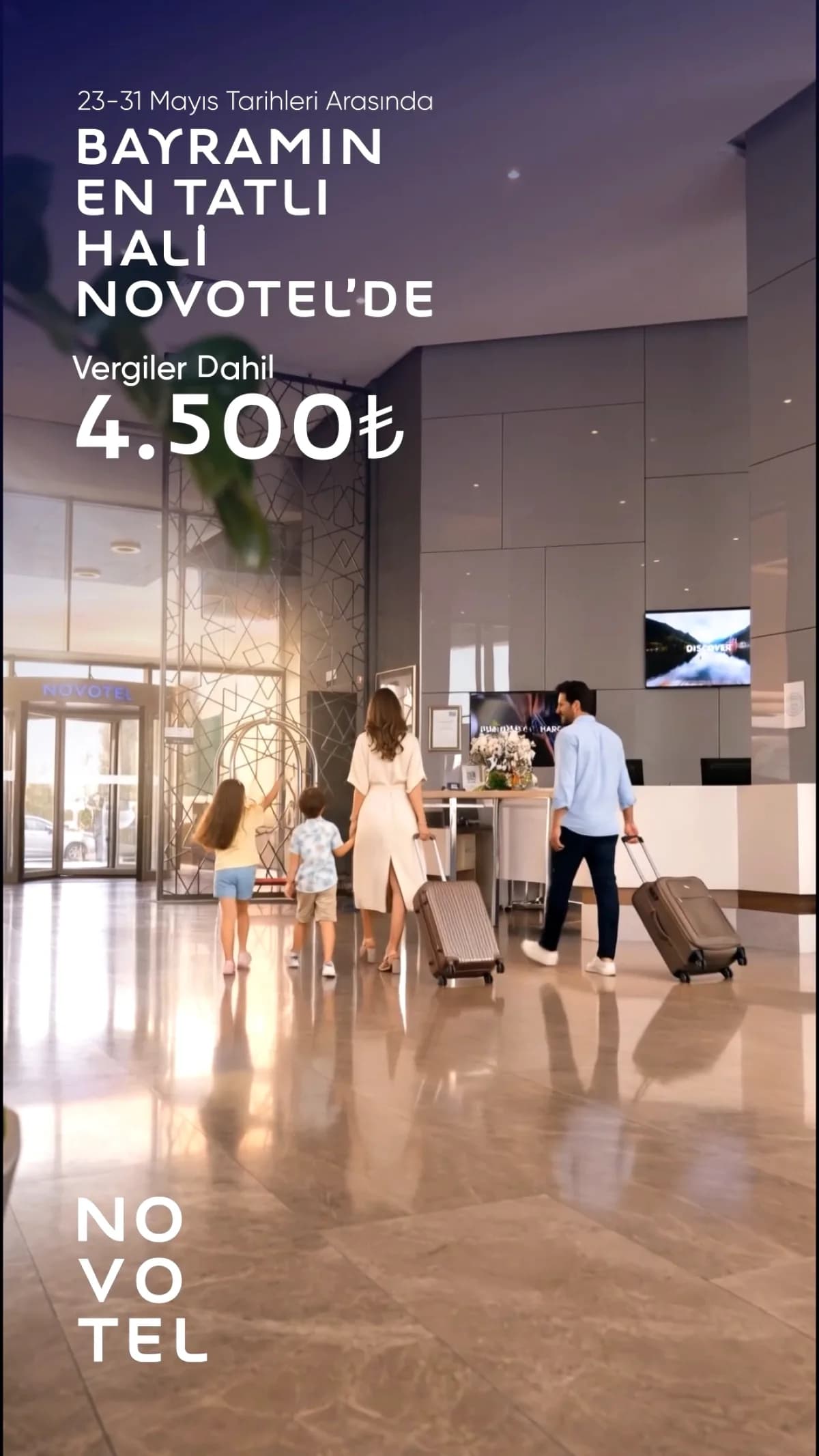 Novotel Konya Bayram Kampanyası: 2 Çocuk Ücretsiz ve Kahvaltı Dahil Novotel Konya Bayram Kampanyası: 2 Çocuk Ücretsiz ve Kahvaltı Dahil