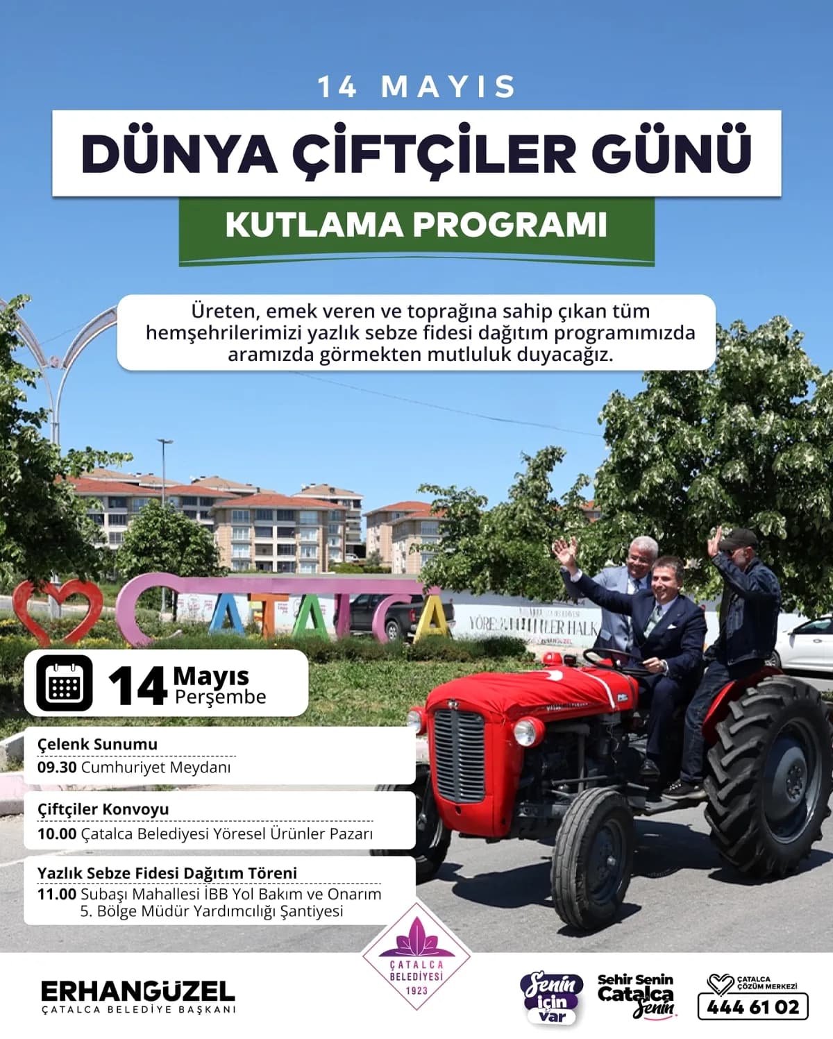 Çatalca'da Dünya Çiftçiler Günü: İBB ile Fide Dağıtımı ve Konvoy Çatalca'da Dünya Çiftçiler Günü: İBB ile Fide Dağıtımı ve Konvoy