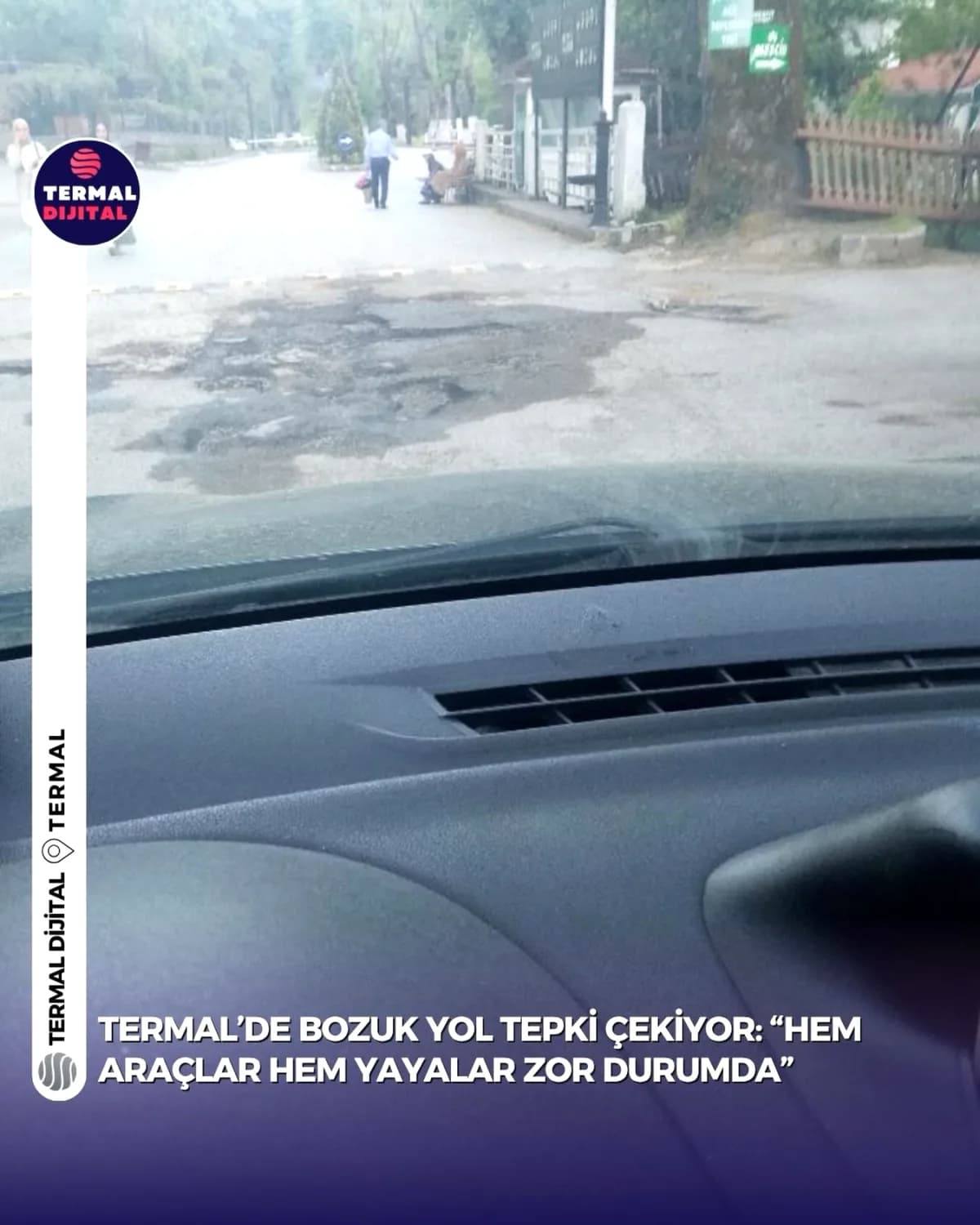 Termal'de Bozuk Yol Vatandaşları İsyan Ettirdi: Çocuklar ve Yaşlılar Risk Altında