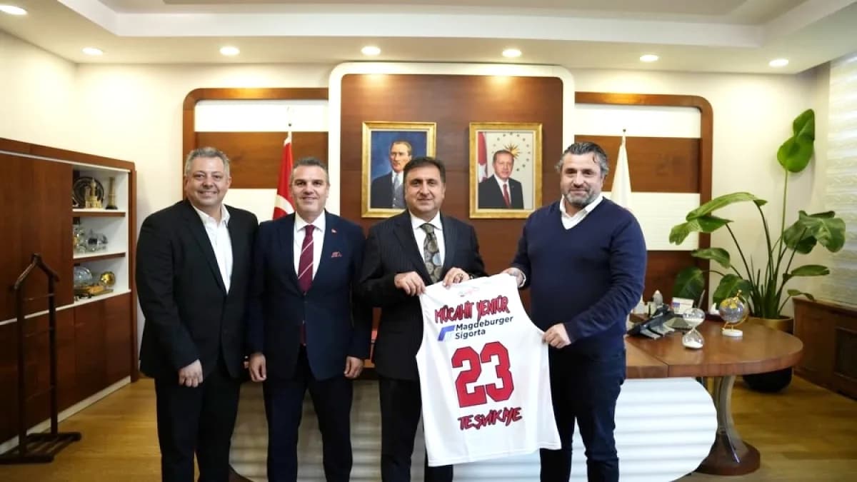 Teşvikiye Spor Kulübü'nden Milli Eğitim Müdürü Yentür'e Ziyaret
