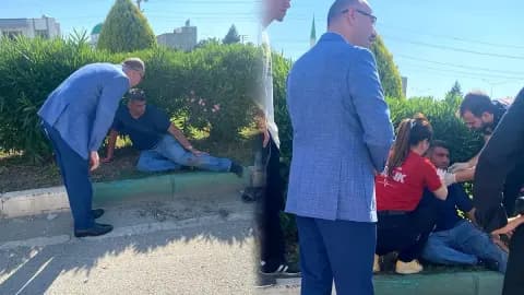 Osmaniye'de Motosiklet Kazası: Vali Serdengeçti Yaralıya İlk Müdahaleyi Yaptı