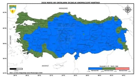 Türkiye'de Mayıs Ayı Sıcaklıkları Beklentilerin Altında Kaldı: Son 56 Yılın Verileri Açıklandı