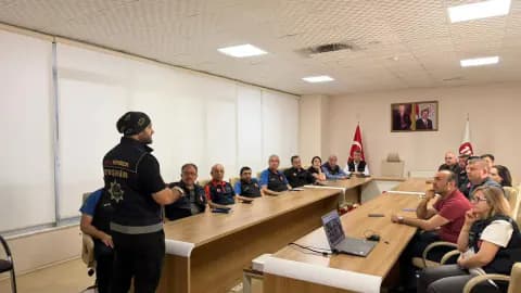 Nevşehir'de Kurumlar Arası Güç Birliği: AFAD Personeline Narkotik Eğitimi