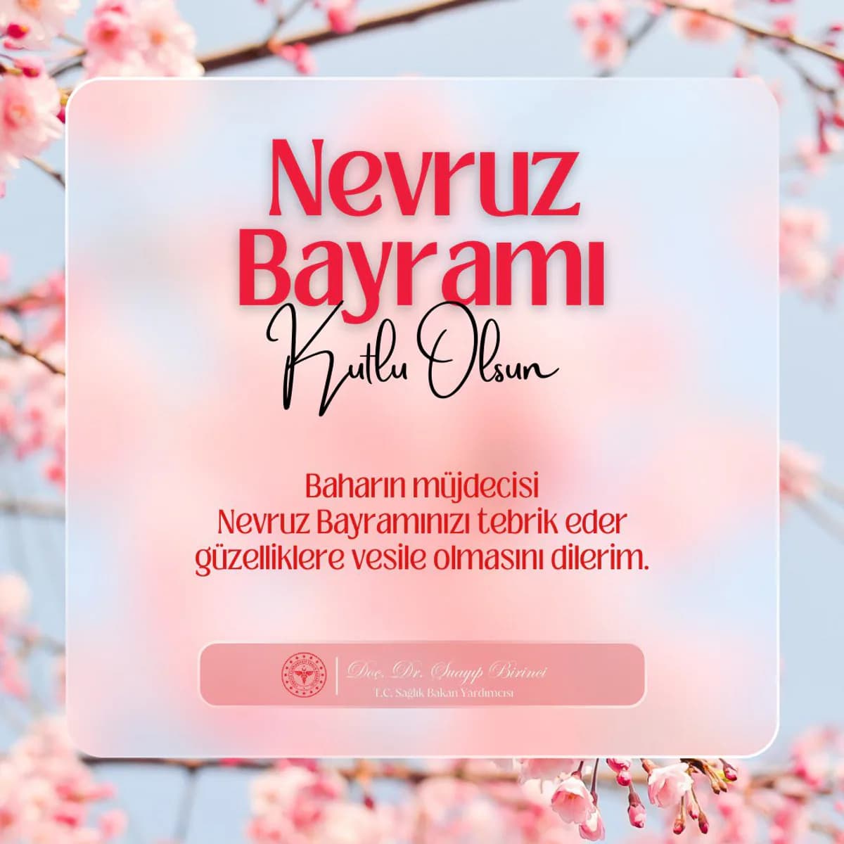 Doç. Dr. Şuayip Birinci'den Nevroz Bayramı Mesajı: Kardeşliği ve Barışı Güçlendiren Kadim Miras
