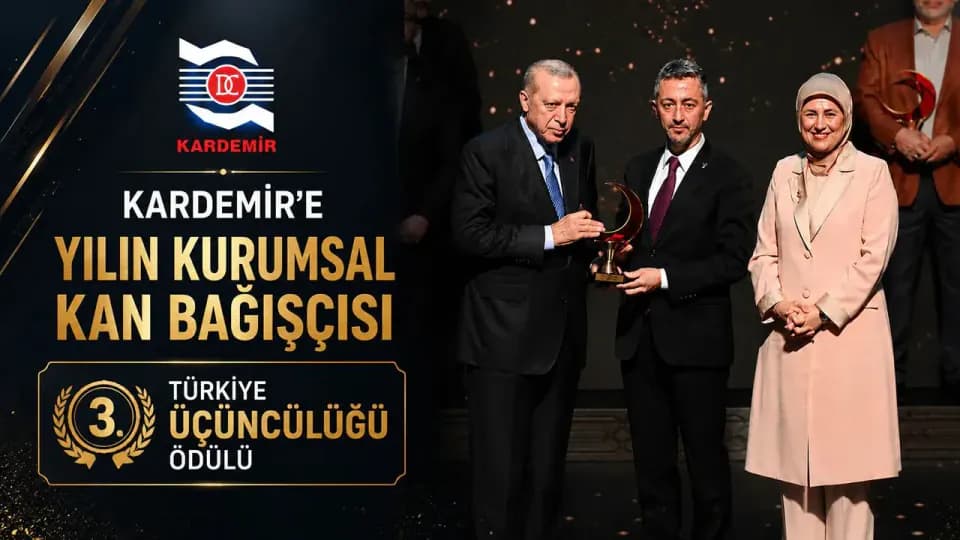 KARDEMİR'den Hayat Kurtaran Başarı: Türkiye Üçüncülüğü Ödülü görseli