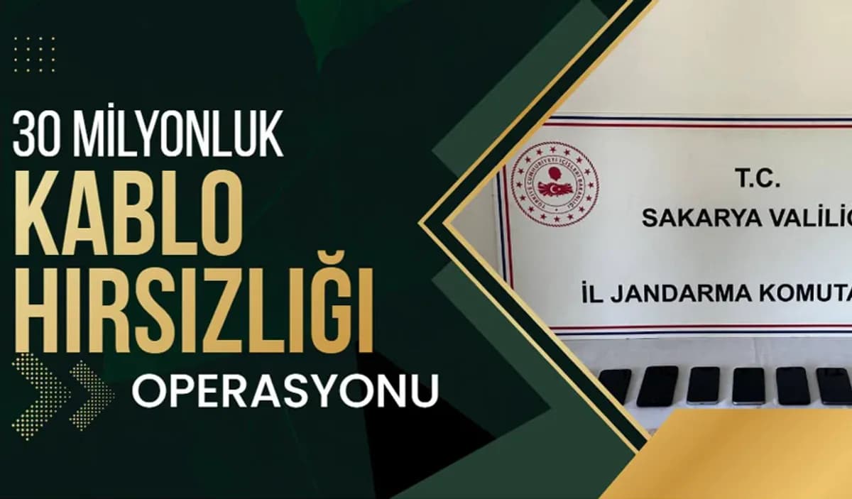 4 İlde Eş Zamanlı Operasyon: 30 Milyon TL'lik Kablo Hırsızlığı Şebekesi Çökertildi