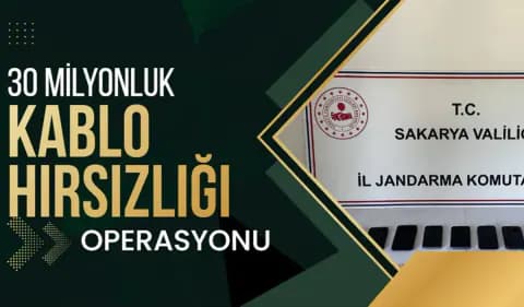 4 İlde Eş Zamanlı Operasyon: 30 Milyon TL'lik Kablo Hırsızlığı Şebekesi Çökertildi