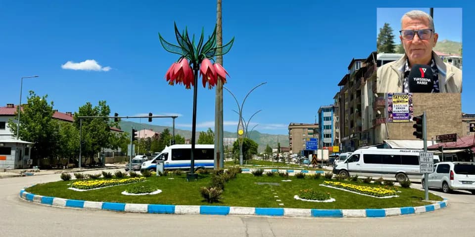 Yüksekova'da Estetik Dönüşüm: İpekyolu Caddesi 15 Bin Çiçekle Renkleniyor görseli