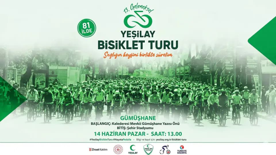 Gümüşhane'de Sağlık İçin Pedal Çevirme Zamanı: 13. Geleneksel Bisiklet Turu Başlıyor görseli