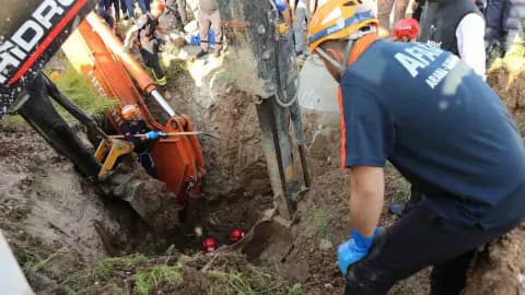 Kastamonu'da kanalizasyon çalışmasında facia: İşçi toprak altında kaldı