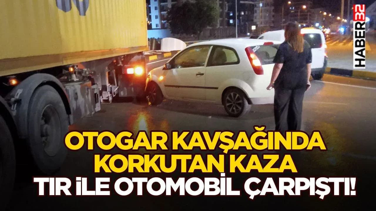 Otogar Kavşağı'nda Trafik Kazası: Tır ve Otomobil Çarpıştı Otogar Kavşağı'nda Trafik Kazası: Tır ve Otomobil Çarpıştı