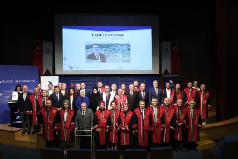 Fatih Dönmez'e Düzce Üniversitesi'nden Fahri Doktora Unvanı
