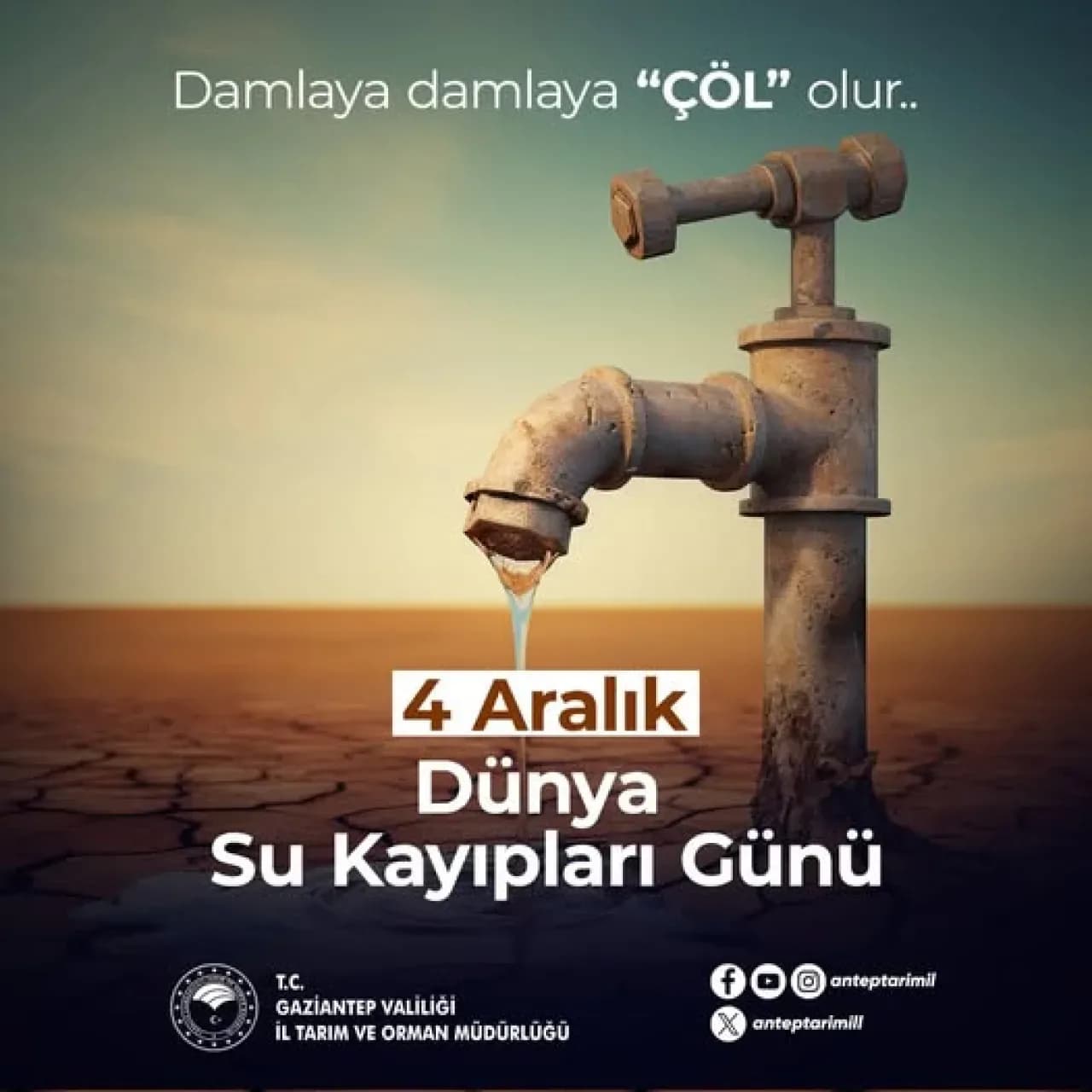 Su Kaynakları ve Gelecek Tehdidi: Gaziantep'ten Kritik Uyarı Su Kaynakları ve Gelecek Tehdidi: Gaziantep'ten Kritik Uyarı