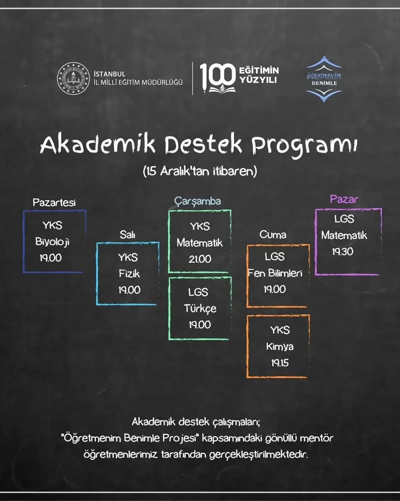Ümraniye'de Öğretmenim Benimle Projesi ile LGS ve YKS Desteği Başlıyor Ümraniye'de Öğretmenim Benimle Projesi ile LGS ve YKS Desteği Başlıyor