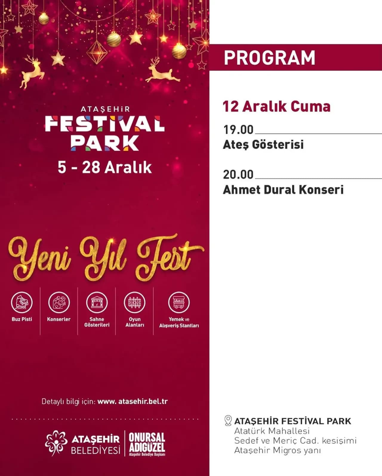 Ataşehir Festival Park'ta Yeni Yıl Coşkusu Devam Ediyor Ataşehir Festival Park'ta Yeni Yıl Coşkusu Devam Ediyor