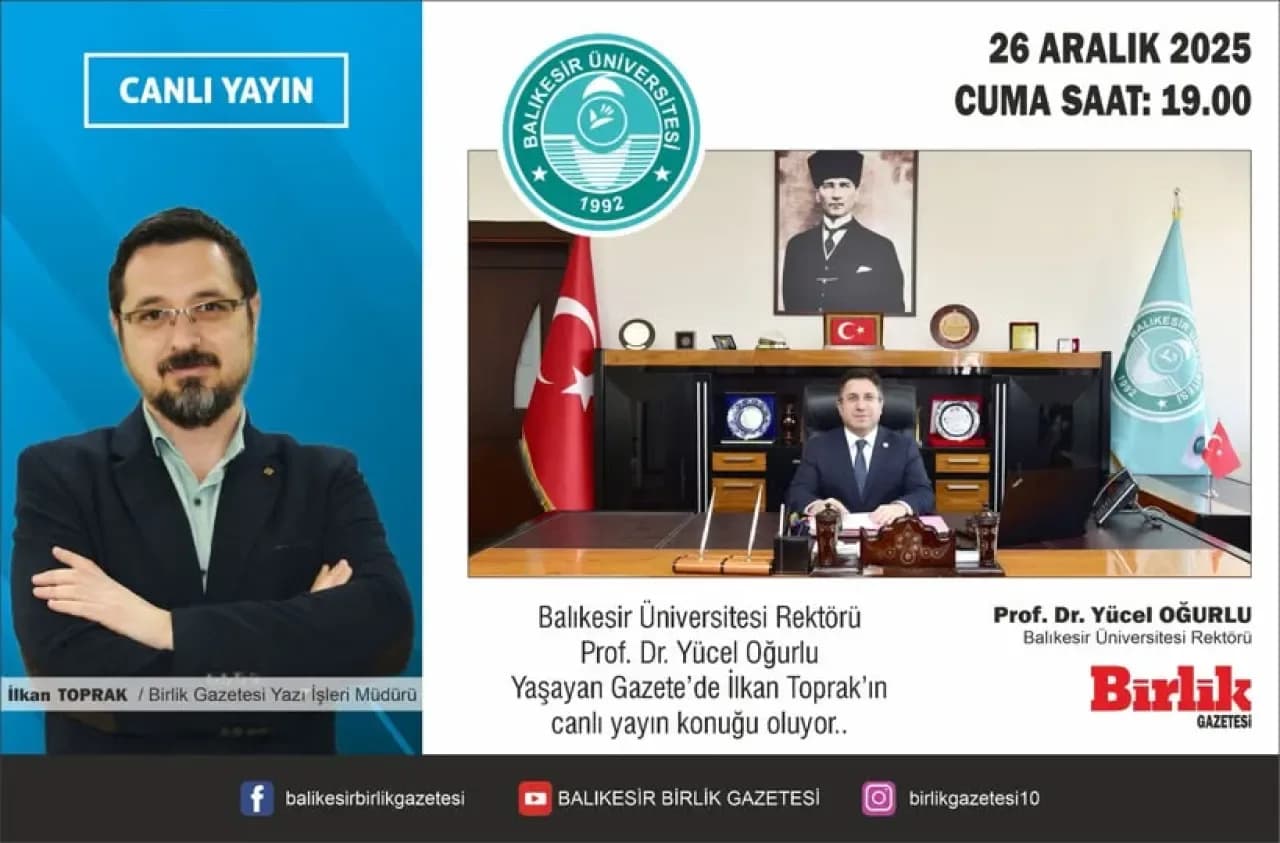 Rektör Prof. Dr. Yücel Oğurlu, "Yaşayan Gazete" Programında Tüm Soruları Yanıtlayacak Rektör Prof. Dr. Yücel Oğurlu, "Yaşayan Gazete" Programında Tüm Soruları Yanıtlayacak