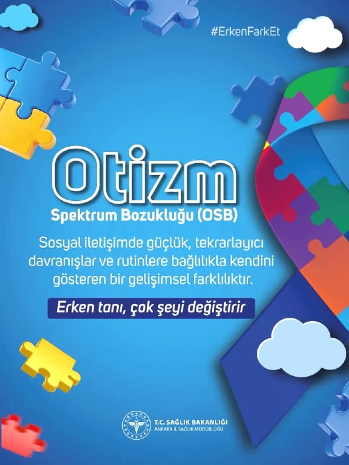 Ankara'dan Otizm Farkındalık Çağrısı: Erken Tanı Hayat Kurtarıyor Ankara'dan Otizm Farkındalık Çağrısı: Erken Tanı Hayat Kurtarıyor