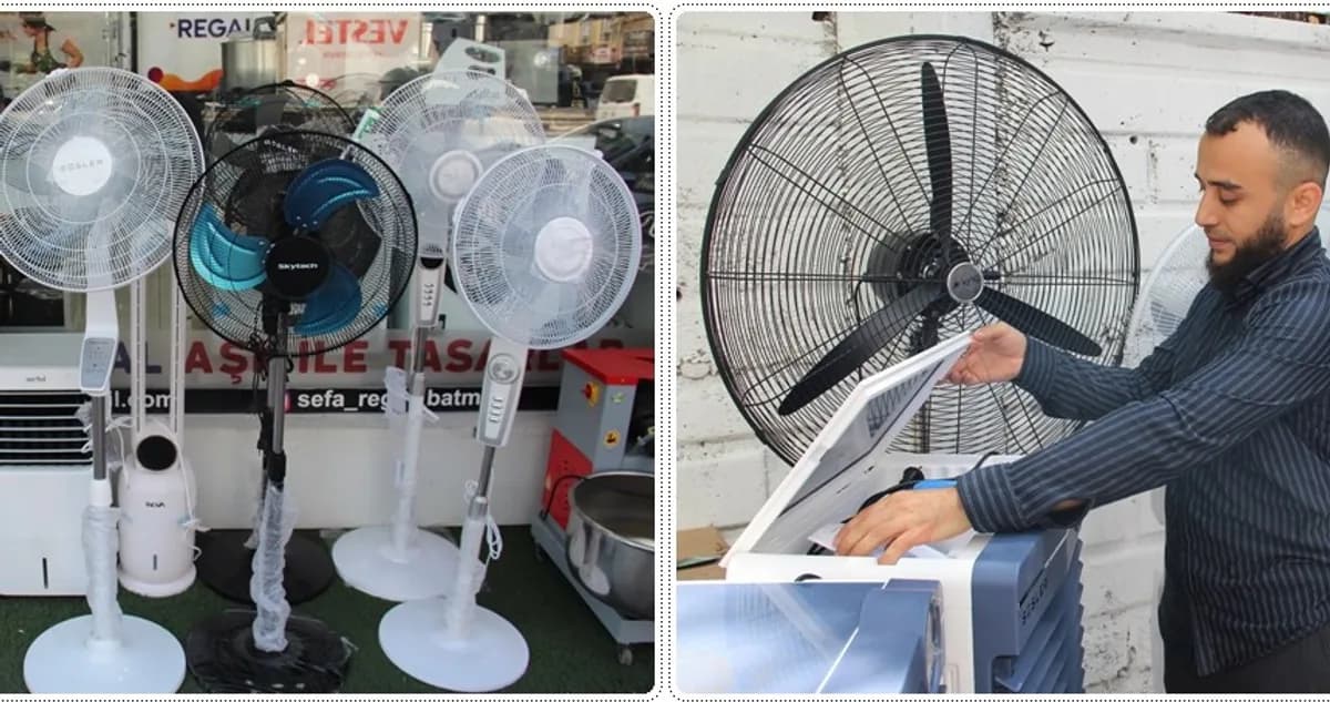 Klima Fiyatları Karşısında Yeni Trend: Sulu Klimalar ve Vantilatörlere Talep Artıyor Klima Fiyatları Karşısında Yeni Trend: Sulu Klimalar ve Vantilatörlere Talep Artıyor