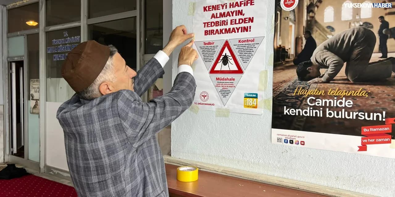 Yüksekova'da Kritik Önlem: Kene Riskine Karşı Camilerde Farkındalık Seferberliği Yüksekova'da Kritik Önlem: Kene Riskine Karşı Camilerde Farkındalık Seferberliği