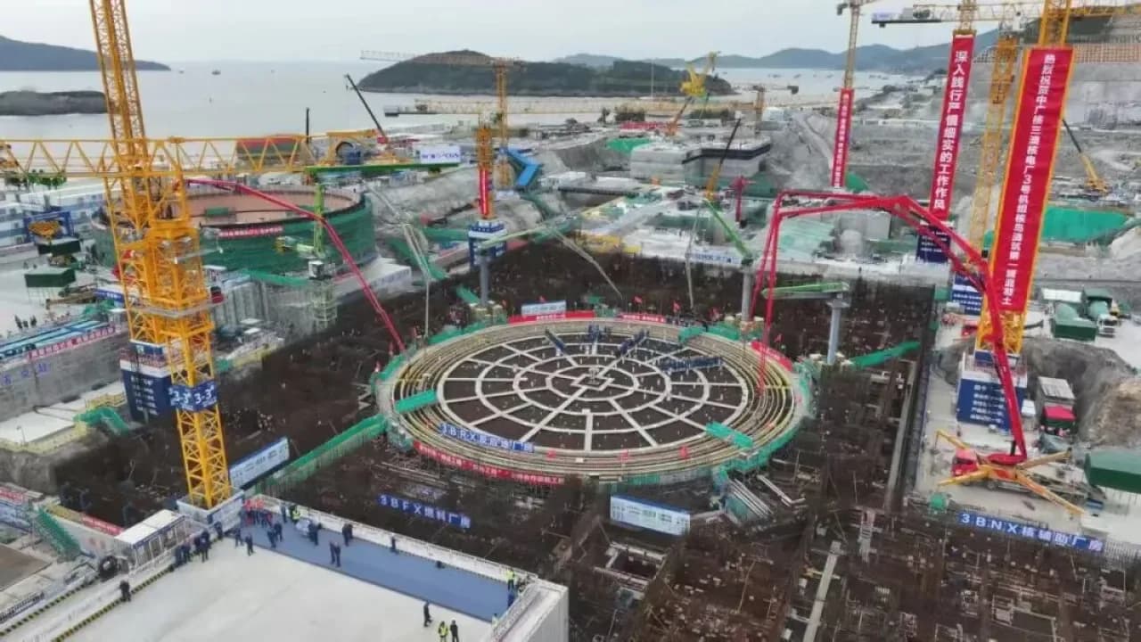 Zhejiang San'ao Nükleer Santrali'nde Yeni Ünitenin İnşasına Başlandı Zhejiang San'ao Nükleer Santrali'nde Yeni Ünitenin İnşasına Başlandı