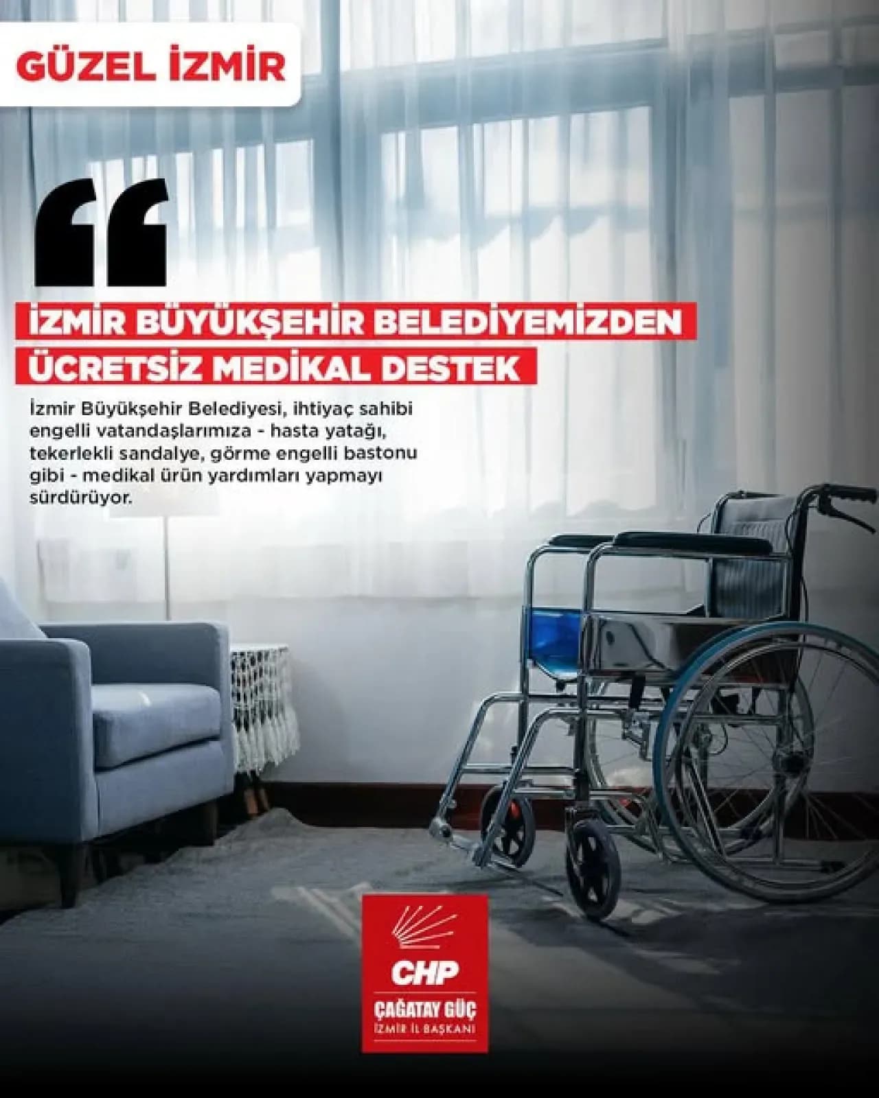 İzmir Büyükşehir Belediyesi'nden Engelli Vatandaşlara Medikal Ürün Desteği İzmir Büyükşehir Belediyesi'nden Engelli Vatandaşlara Medikal Ürün Desteği