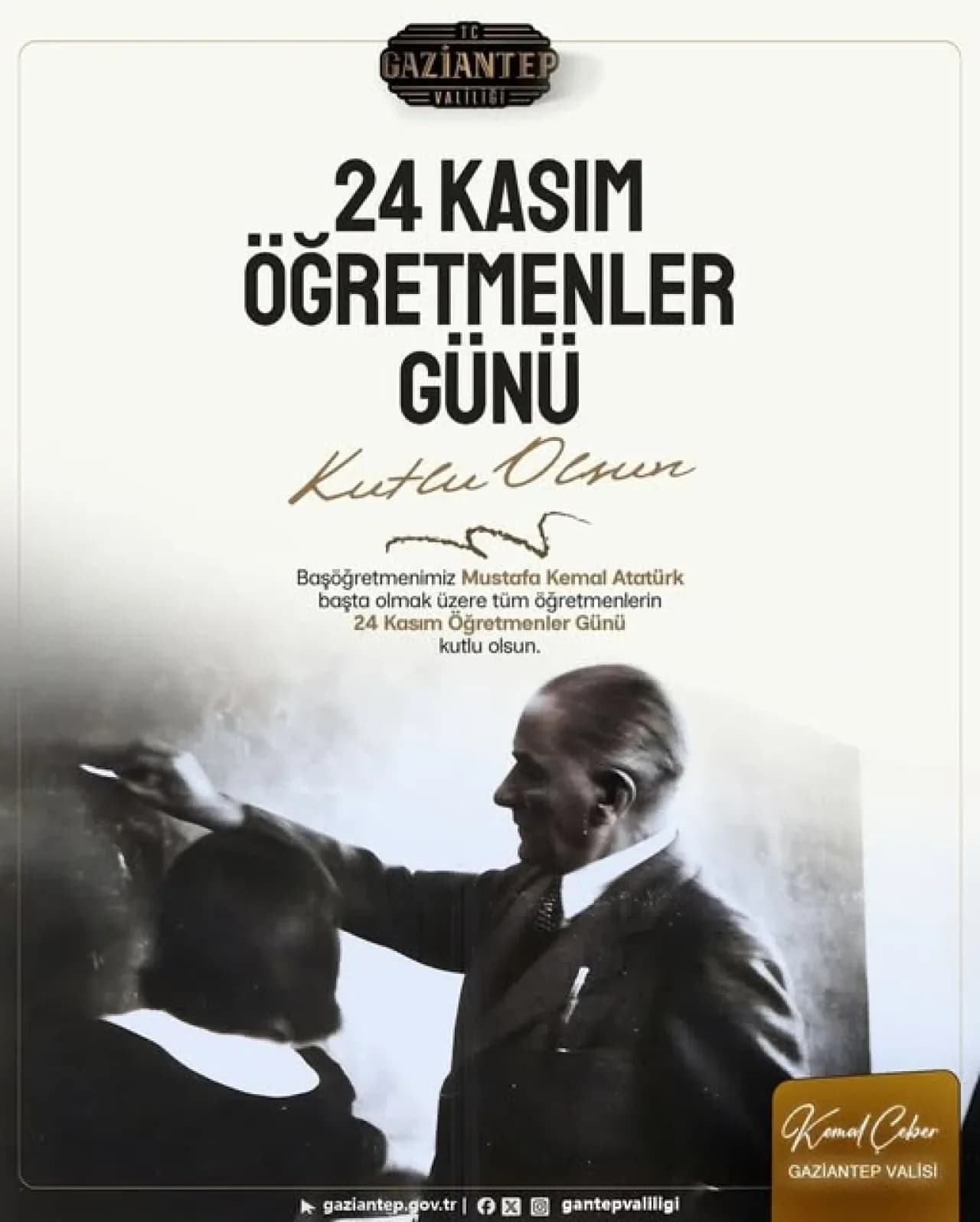 Gaziantep'te 24 Kasım Öğretmenler Günü Kutlamaları Gaziantep'te 24 Kasım Öğretmenler Günü Kutlamaları