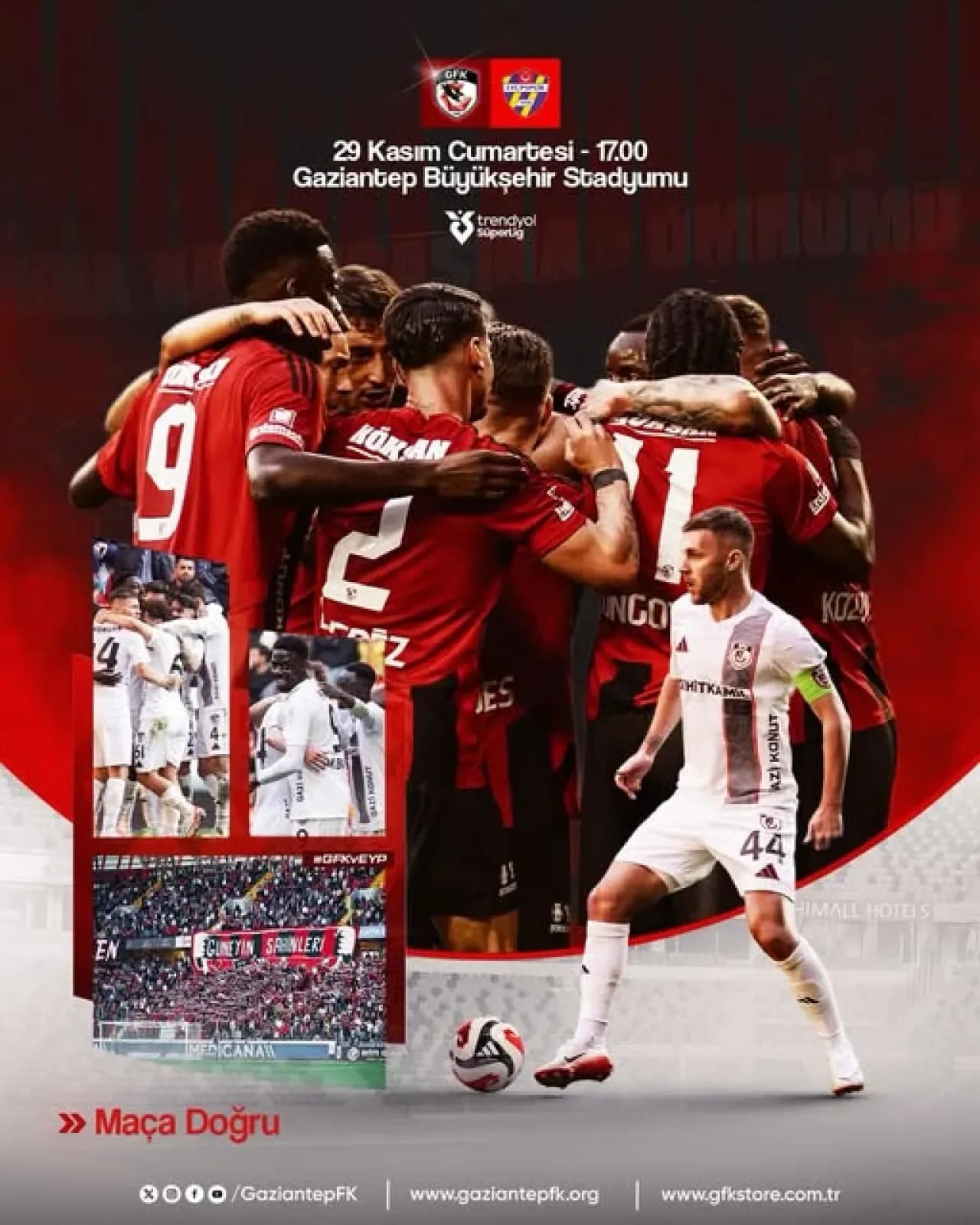 Gaziantep FK, Süper Lig'de Eyüpspor'u Konuk Edecek Gaziantep FK, Süper Lig'de Eyüpspor'u Konuk Edecek