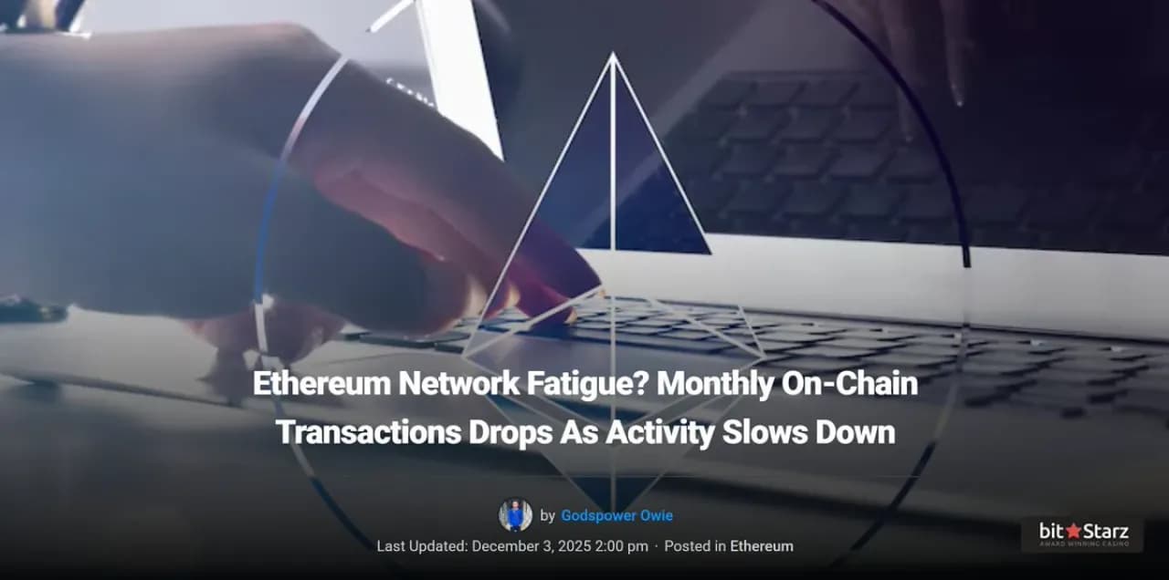 Ethereum İşlemleri 12 Ayda En Düşük Seviyede: Uzmanlar Bunu Olumlu Görüyor Ethereum İşlemleri 12 Ayda En Düşük Seviyede: Uzmanlar Bunu Olumlu Görüyor
