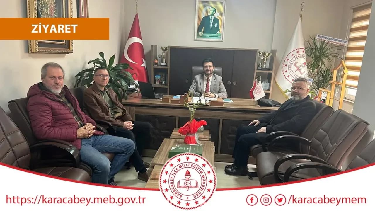 Karacabey AGD'den İlçe Milli Eğitim Müdürü'ne Hayırlı Olsun Ziyareti Karacabey AGD'den İlçe Milli Eğitim Müdürü'ne Hayırlı Olsun Ziyareti