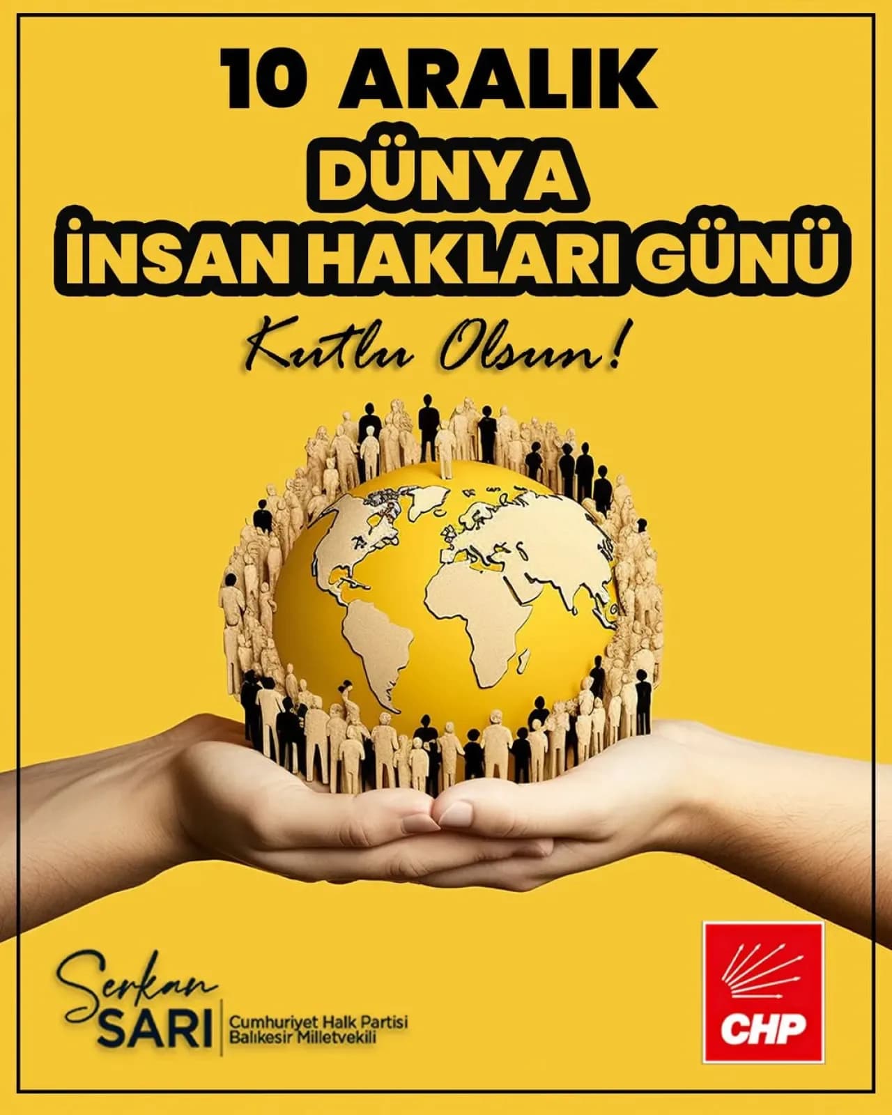 Serkan Sarı'dan 10 Aralık Dünya İnsan Hakları Günü'nde Demokrasi ve Adalet Vurgusu Serkan Sarı'dan 10 Aralık Dünya İnsan Hakları Günü'nde Demokrasi ve Adalet Vurgusu