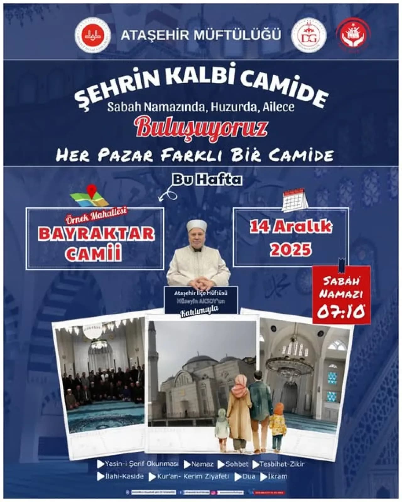 Ataşehir'de Sabah Namazı Buluşmaları Bayraktar Camii'nde Devam Ediyor Ataşehir'de Sabah Namazı Buluşmaları Bayraktar Camii'nde Devam Ediyor