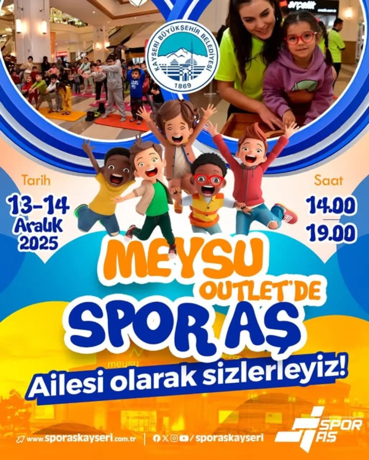 Kayseri'de Meysu Outlet AVM'de Ücretsiz Spor Etkinlikleri Kayseri'de Meysu Outlet AVM'de Ücretsiz Spor Etkinlikleri