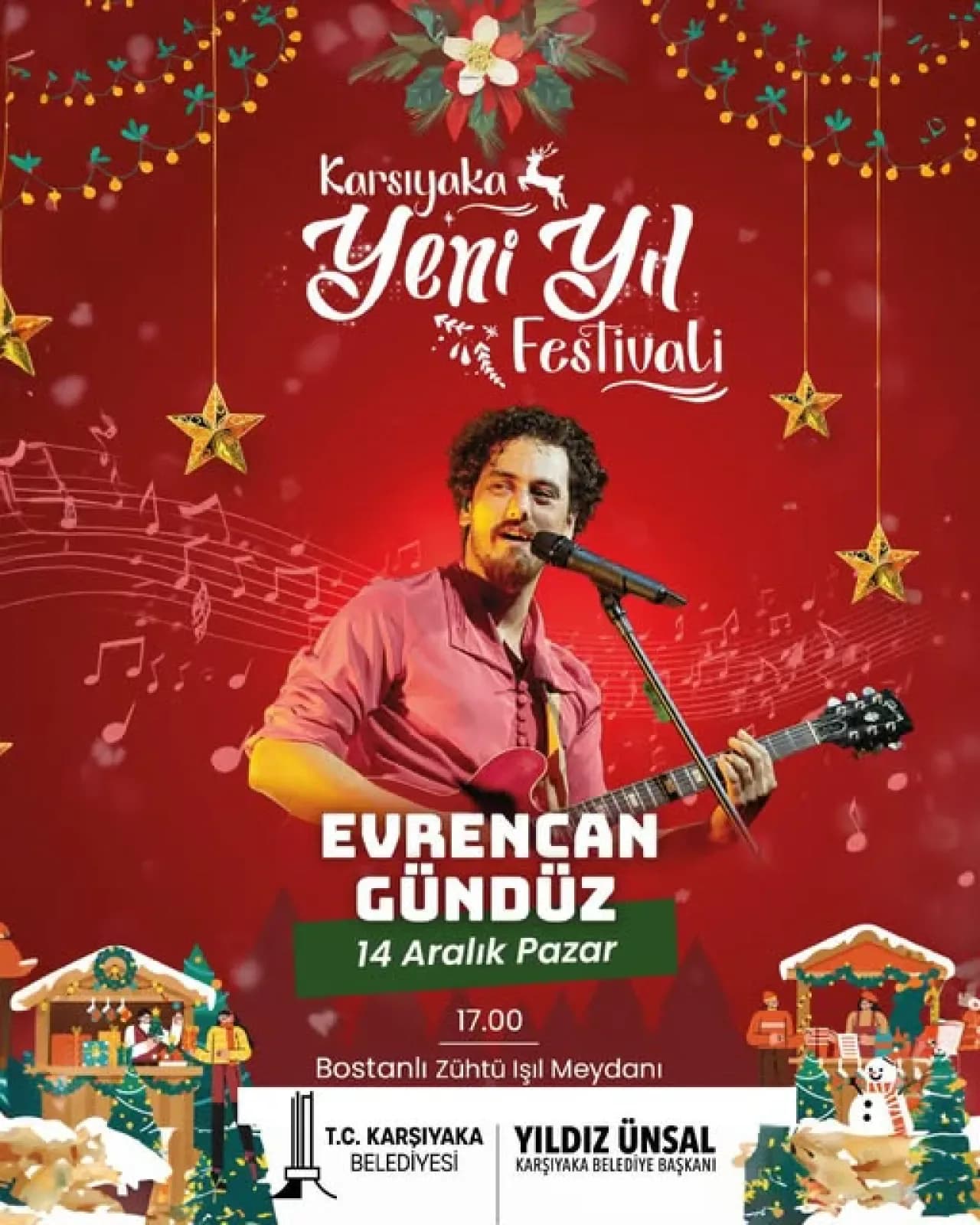 Evrencan Gündüz, Karşıyaka'da Yeni Yıl Heyecanını Müzikle Başlatacak Evrencan Gündüz, Karşıyaka'da Yeni Yıl Heyecanını Müzikle Başlatacak