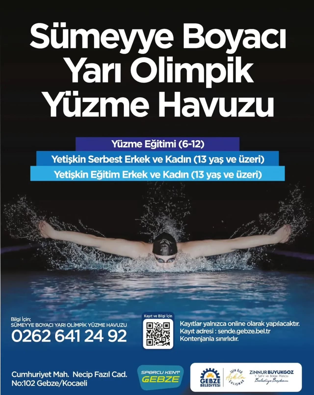 Gebze'de Paralimpik Yüzücü Sümeyye Boyacı Adına Yüzme Havuzunda Kayıtlar Başlıyor Gebze'de Paralimpik Yüzücü Sümeyye Boyacı Adına Yüzme Havuzunda Kayıtlar Başlıyor