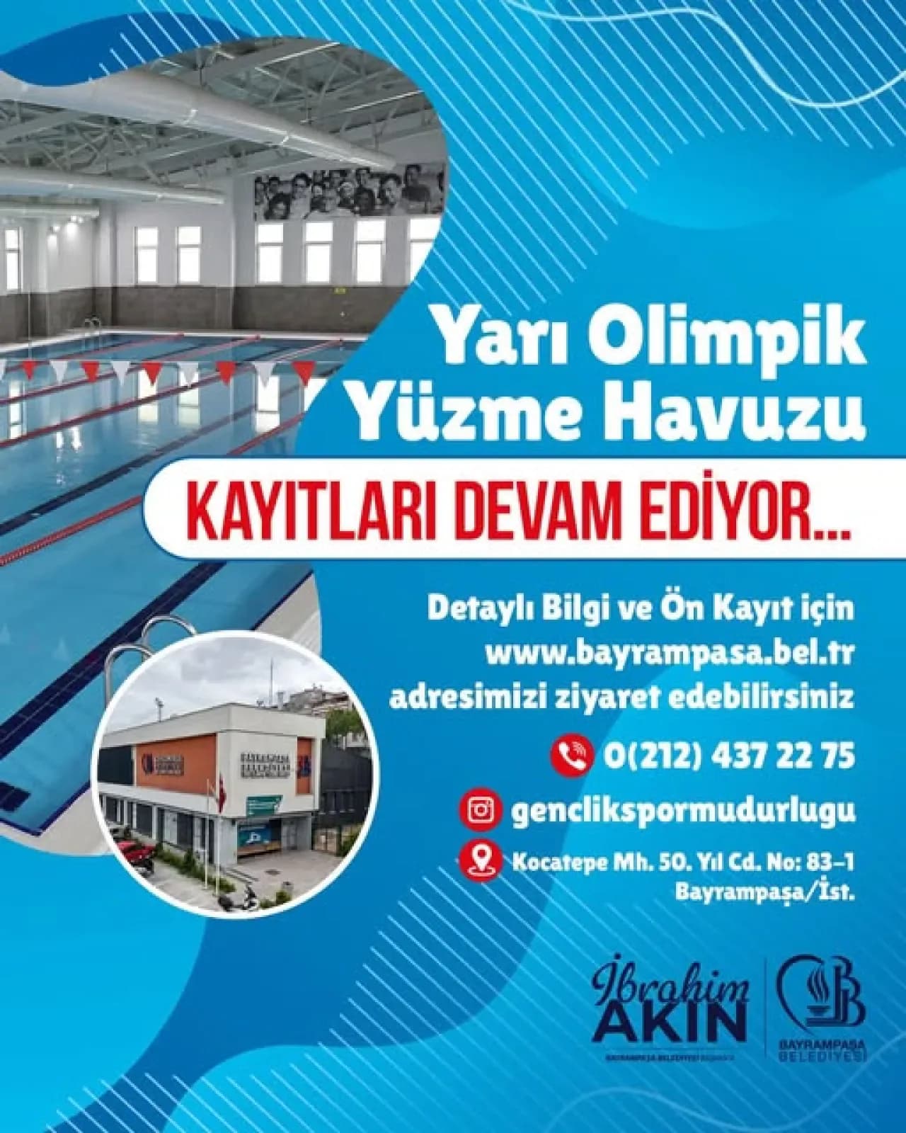 Bayrampaşa'da Yüzme Havuzu Kayıtları Başladı Bayrampaşa'da Yüzme Havuzu Kayıtları Başladı