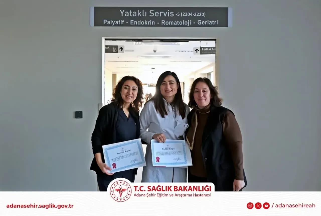 Adana'da Palyatif Bakım Eğitimi ile 170 Sağlık Çalışanına Uzmanlık Kazandırıldı Adana'da Palyatif Bakım Eğitimi ile 170 Sağlık Çalışanına Uzmanlık Kazandırıldı