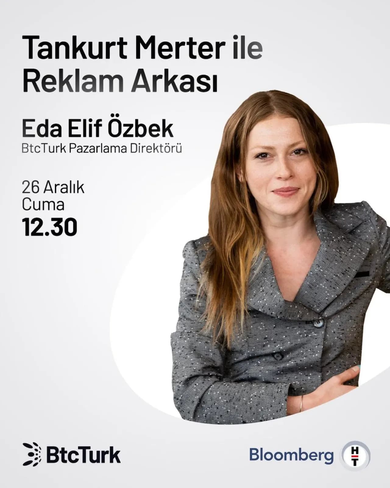 BtcTurk Pazarlama Direktörü Eda Elif Özbek, Bloomberg HT'de Yatırımcılarla Buluşuyor BtcTurk Pazarlama Direktörü Eda Elif Özbek, Bloomberg HT'de Yatırımcılarla Buluşuyor