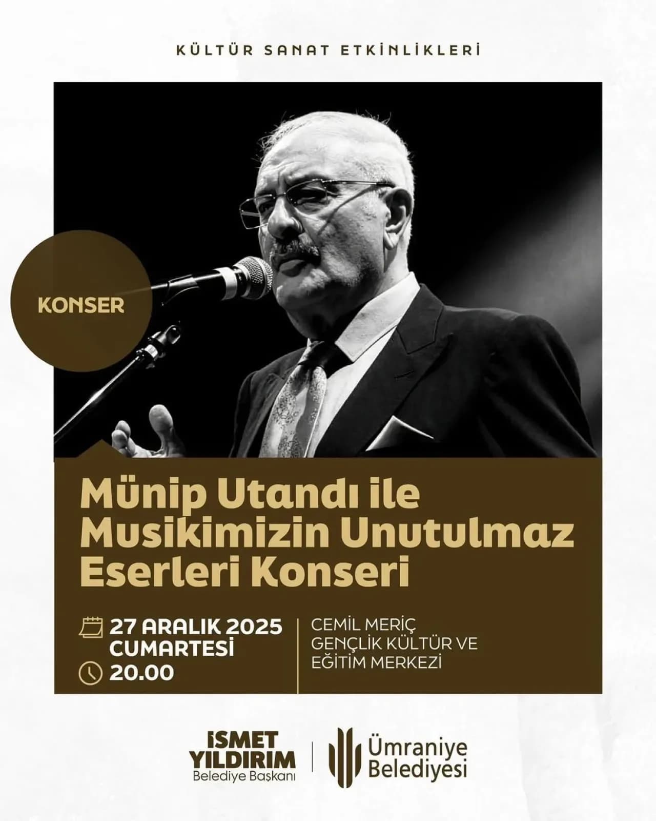 Ümraniye'de Müzik Ziyafeti: Münip Utandı, Unutulmaz Eserleri Seslendirecek Ümraniye'de Müzik Ziyafeti: Münip Utandı, Unutulmaz Eserleri Seslendirecek
