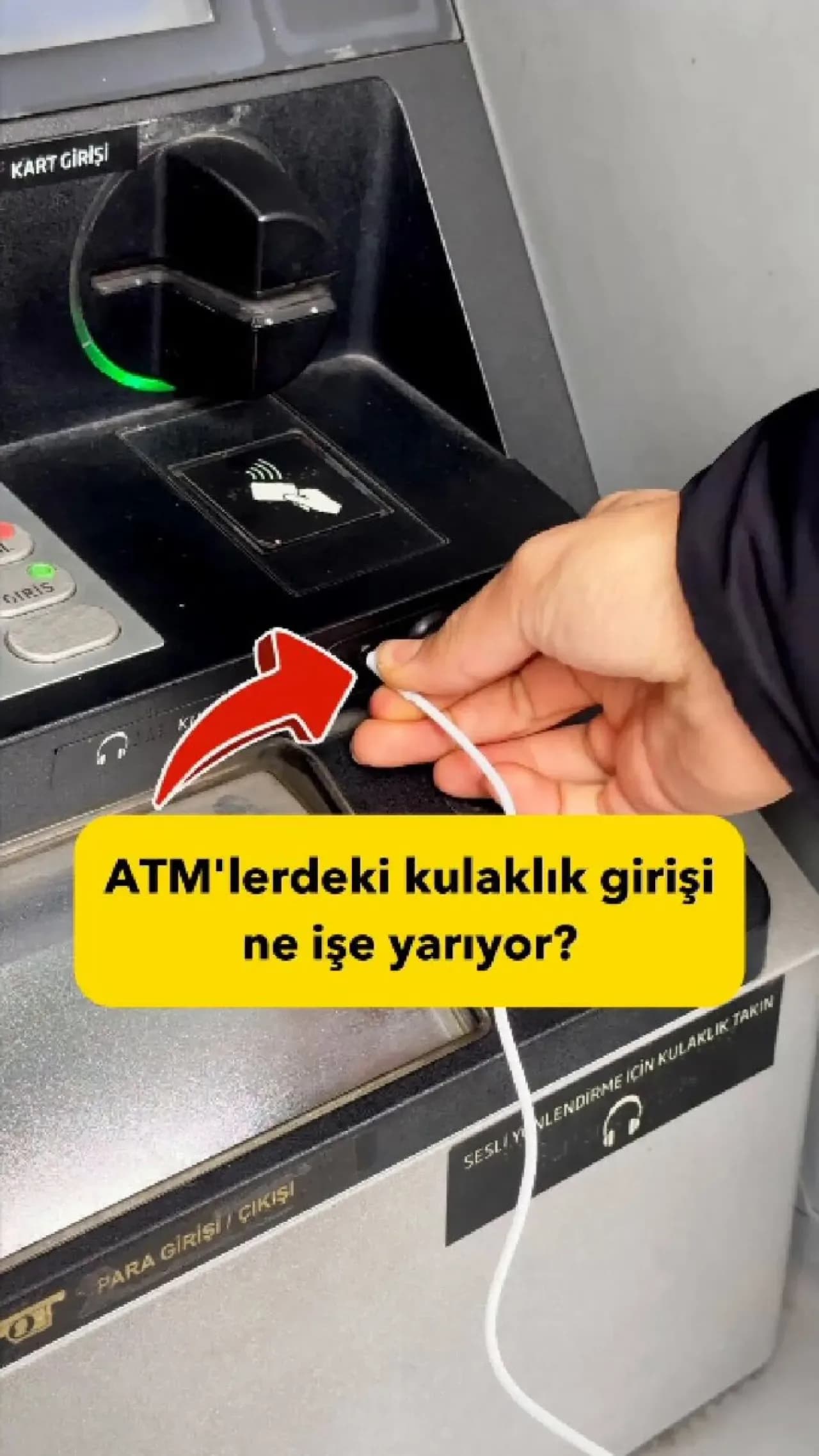 ATM'lerdeki Gizli Güvenlik Özelliği: Görme Engelli Kullanıcılar İçin Sesli Menü Sistemi Test Edildi ATM'lerdeki Gizli Güvenlik Özelliği: Görme Engelli Kullanıcılar İçin Sesli Menü Sistemi Test Edildi