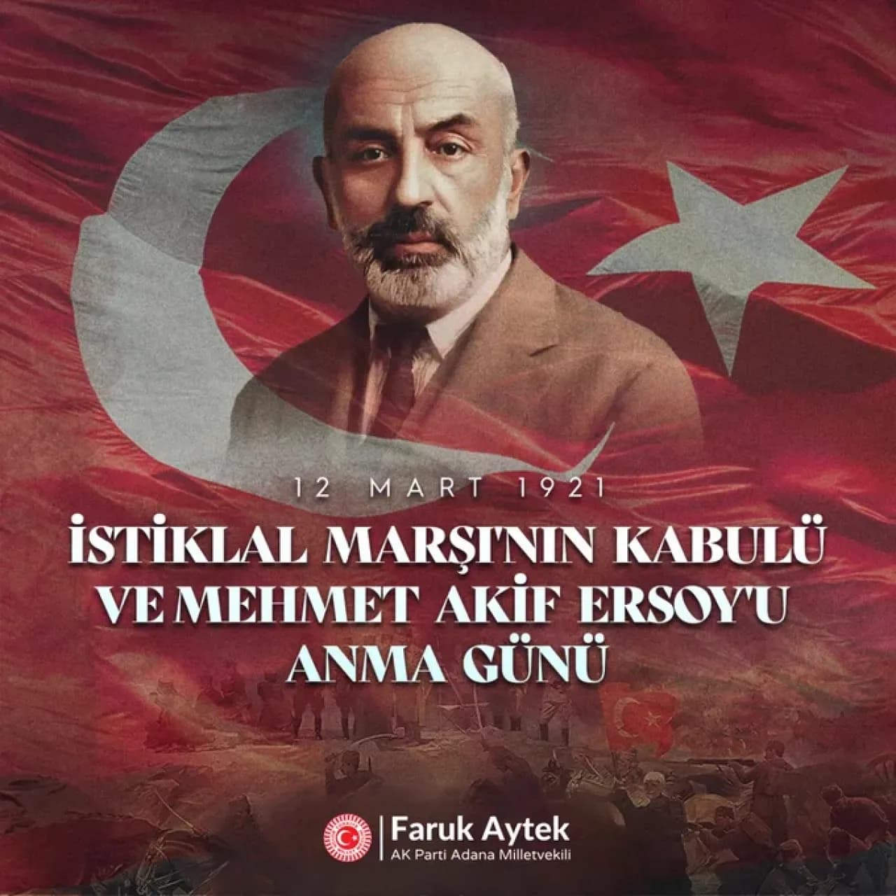 İstiklal Marşı'nın Kabulü ve Milli Şair Mehmet Akif Ersoy Anıldı İstiklal Marşı'nın Kabulü ve Milli Şair Mehmet Akif Ersoy Anıldı