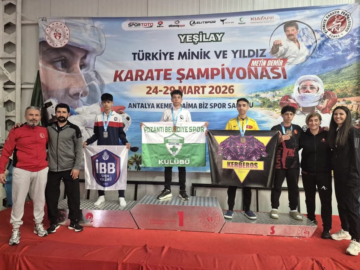 Pozantı Sporcuları Karate Şampiyonasında Üç Madalya Kazandı Pozantı Sporcuları Karate Şampiyonasında Üç Madalya Kazandı