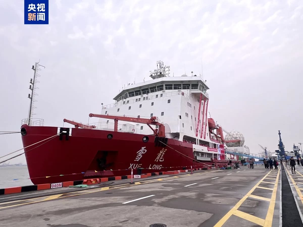Xuelong Gemisi 34.000 Deniz Milinin Ardından Şanghay'a Döndü Xuelong Gemisi 34.000 Deniz Milinin Ardından Şanghay'a Döndü